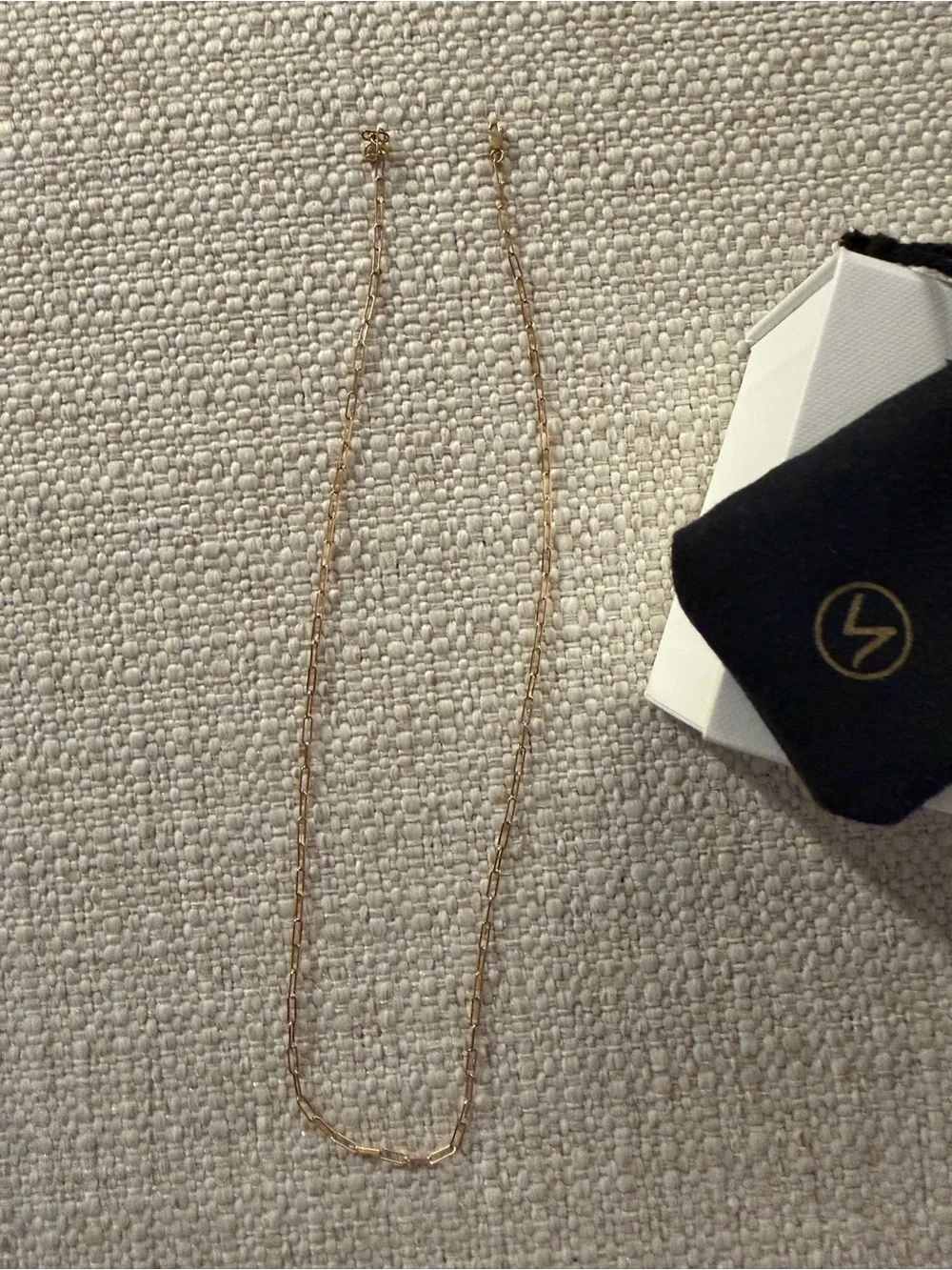 10k Mejuri Gold Paperclip Link Necklace